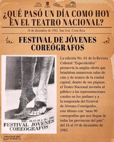 Cápsulas históricas 2022. "Segunda edición del Festival de Jóvenes Coreógrafos”