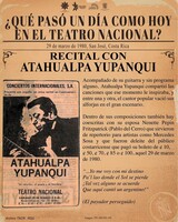 Cápsulas históricas 2022. "Concierto de Atahualpa Yupanqui" artista argentino
