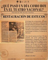 Cápsulas históricas 2022. "Restauración de estucos" 