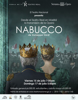 Transmisión de La Ópera Nabucco, desde el Teatro Real en Madrid