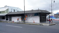 Intervención a edificio anexo.  Mural "Catarsis circundante" Tu ciudad tu lienzo