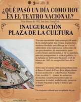 Cápsulas históricas 2022. "Inauguración de la Plaza de la Cultura"
