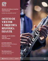 127 Aniversario Teatro Nacional. Octeto de Vientos y Orquesta Sinfónica Infantil