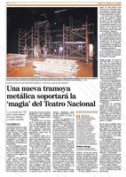 Construcción de Tramoya metálica del Teatro Nacional 2021